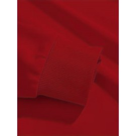 Men'S Custom Photo/Text Printed Fleece Hoodie - Personalized Photo/Text, Breathable Fleece Sweater, Large Size Vintage Style Crew Neck Long Sleeve, Loose Fit for Christmas Gifts, Team Uniforms & Casual Wear, Custom Photo/Text Printing