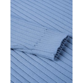 Plus Size Men'S Slim Fit Turtleneck Sweater Casual Warm Pullover Sweater Ribbed Sweater, Basic Style Top, Perfect for Fall/Winter Daily And Outdoor Wear