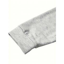 Men'S Christmas Custom Lettering Hoodie - Red Crew Neck Pullover Sweater with Personalized Text/Design, Soft Loose Fit Long Sleeve Winter Warmth, Machine Washable Holiday Gift for Him, Plus Size