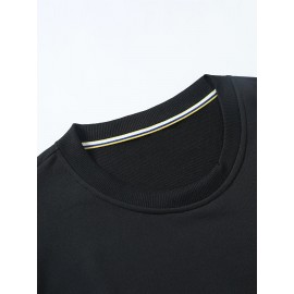 Men'S Heavyweight 12.35oz Personalized Sweater - Custom Text/Logo Printing, Loose Fit Crew Neck Long Sleeve, Soft Comfortable Casual & Formal Wear, Custom T-Shirt Design with Your Own Pattern, Ideal for Corporate Gifts, Events & Everyday Use - Durab