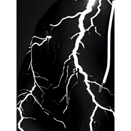 Men's Neon Pink Lightning Bolt Hoodie - Stretch Knit Pullover Sweatshirt with Adjustable Hood, Bold White Lightning Print, Machine Washable Winter Warm Coat for Gym, Streetwear & Casual Outfits - Durable Neon Glow Jacket, PLUS SIZE, Big And Tall Men Clothing, Winter Clothes For Women Plus Size, Oversized Hoodie Men, Winter Hoodies For Men, Botas De Invierno, Plus Size Pants For Men, Long Sleeve Plus Size, Chunky Sweaters, Plus Size Sweat Suit, Thick Hoodies For Women,