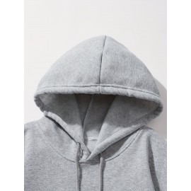 Men'S King Crown Print Hooded Sweatshirt - Royal & Golden Lettering, Winter Knit Fabric with Slight Stretch, Regular Fit Long Sleeve Pullover, Casual American Style Statement Piece for Everyday & Formal Wear - Ideal Gift for Men (KING Lettering Desi