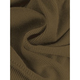 Men'S Plus Size Hoodie - Navy Pullover Sweatshirt, Regular Fit Long Sleeve Hooded Sweater for Everyday & Formal Wear, Soft Knit Fabric with Slight Stretch - Big & Tall Friendly