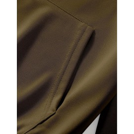 Men's New York Letter Print Hoodie & Matching Sweatsuit Set - Oversized Plus Size Winter Warmth, Distressed NYC Skyline Print Hooded Jacket & Pants, Machine Washable Casual Sportswear, Loose Fit Layered Outfit (New York Themed Apparel), PLUS SIZE