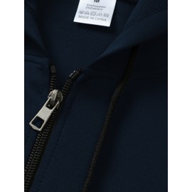Men'S Plus Size Hooded Jacket - Navy Blue with Germany Deutschland Text, Zip-Up Front Closure, All-Season Casual Coat for Everyday & Formal Events, Lightweight Outerwear (Size Larger than Regular Fit), Versatile Layering, Modern Menswear, Durable Fabric, Stylish Coat, Urban Style, Layering Piece, Trendy Menswear, Highquality Stitching, Big And Tall Men, PLUS SIZE, Seasonal Fashion, Plus Size Men, ' Fashion Classy jacket, formal jacket men plus size talllageHeavy Jacket warmer mens