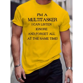 Men'S Plus Size Beige T-Shirt - 