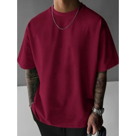 Men's Gothic Skull & Rose T-Shirt with Back Print - Oversized Streetwear Fit, Bold 