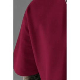 Men's Gothic Skull & Rose T-Shirt with Back Print - Oversized Streetwear Fit, Bold 