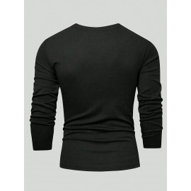 2pcs Men's Heavyweight 95% Polyester/5% Spandex Oversized Long Sleeve T-Shirt Set - Soft Stretch Round Neck Casual Layering Shirts in Green & Grey, Solid Color Winter Warmth, Comfortable Casual Attire, Plus Size Available (Machine Washable) - Ideal for Fall & Winter Layering Essentials (Casual & Formal Outfits) - Versatile Matching Outfits for Men, Relaxed Fit, Durable & Easy Care, Long Sleeve T Shirts for Men, Mens Plus Size T Shirt, Printed T Shirts for Men, PLUS SIZE