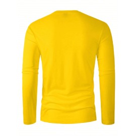 2pcs Men's Heavyweight 95% Polyester/5% Spandex Oversized Long Sleeve T-Shirt Set - Soft Stretch Round Neck Casual Layering Shirts in Green & Grey, Solid Color Winter Warmth, Comfortable Casual Attire, Plus Size Available (Machine Washable) - Ideal for Fall & Winter Layering Essentials (Casual & Formal Outfits) - Versatile Matching Outfits for Men, Relaxed Fit, Durable & Easy Care, Long Sleeve T Shirts for Men, Mens Plus Size T Shirt, Printed T Shirts for Men, PLUS SIZE