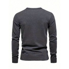 2pcs Men's Heavyweight 95% Polyester/5% Spandex Oversized Long Sleeve T-Shirt Set - Soft Stretch Round Neck Casual Layering Shirts in Green & Grey, Solid Color Winter Warmth, Comfortable Casual Attire, Plus Size Available (Machine Washable) - Ideal for Fall & Winter Layering Essentials (Casual & Formal Outfits) - Versatile Matching Outfits for Men, Relaxed Fit, Durable & Easy Care, Long Sleeve T Shirts for Men, Mens Plus Size T Shirt, Printed T Shirts for Men, PLUS SIZE