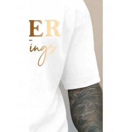 Men's Oversized Big & Tall Light Grey T-Shirt with Inspirational 