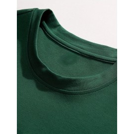 4pcs Men'S Plus Size Casual T-Shirts - Soft Polyester-Spandex Blend, Breathable & Comfortable, Solid Color Short Sleeve Round Neck Tees for Casual Attire, Back-to-School Essentials, 95% Polyester 5% Spandex, Regular Fit, Versatile Clothing, Minimalist Design, Stretchy Fabric, Everyday Essentials, Simple Style, Durable Construction, Basic Tee, College Students, PLUS SIZE, Soft Tee, Casual Shirt, Minimalist Clothing, Durable Fiber, Sporty Tee, Oversized Tee, Active Lifestyle, Versatile